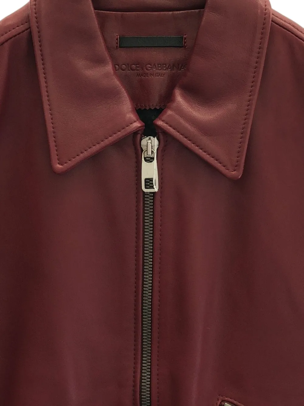 Pre-owned Dolce & Gabbana 2000s Multiple-pockets Lambskin Jacket In Red