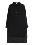 Hermès Pre-Owned 2000s silk shirt dress - Black