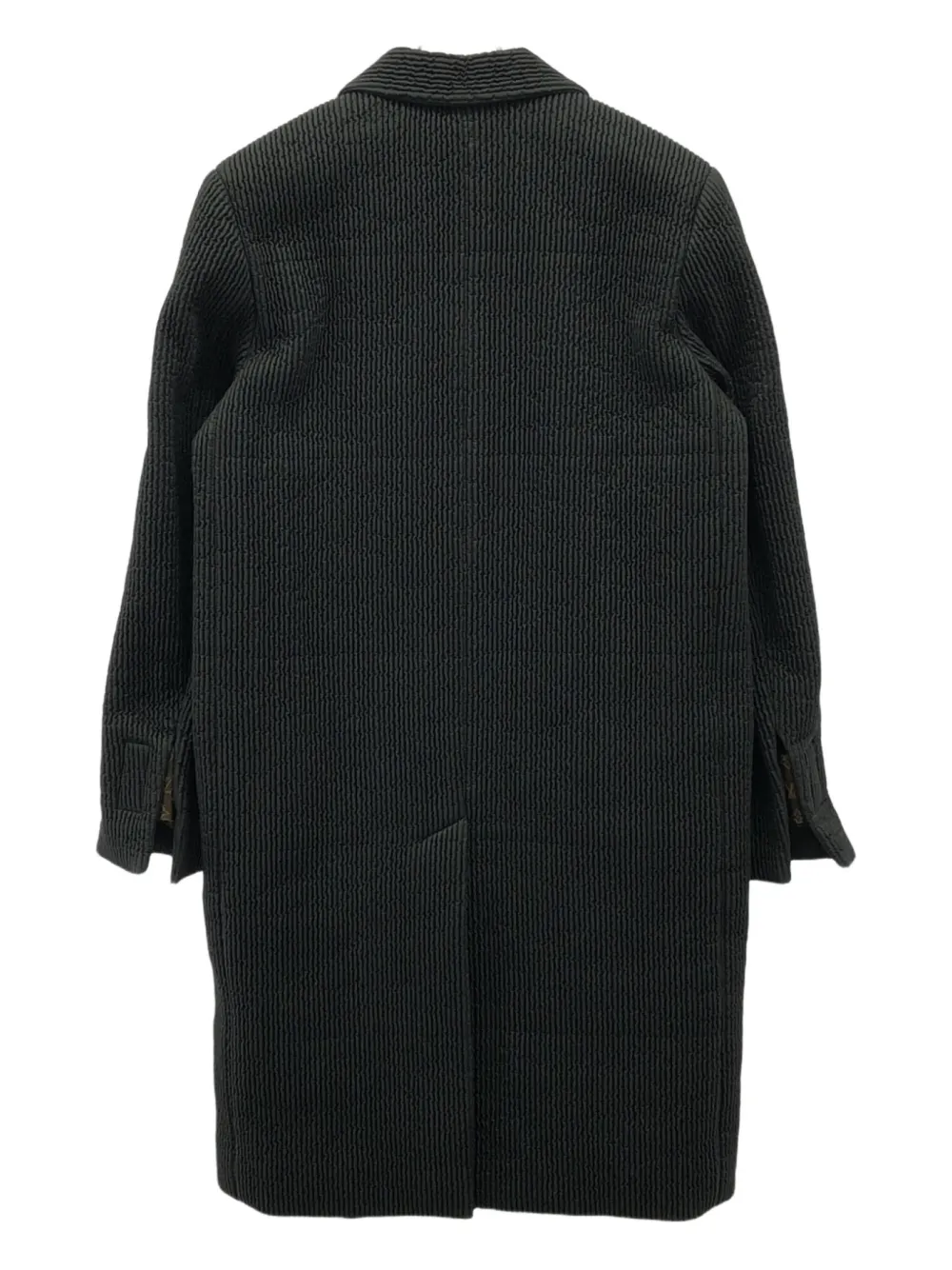 Louis Vuitton Pre-Owned 20s gewatteerde jas met zakken - Zwart