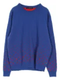 Louis Vuitton Pre-Owned 2000s monogram-pattern sweatshirt - Blue