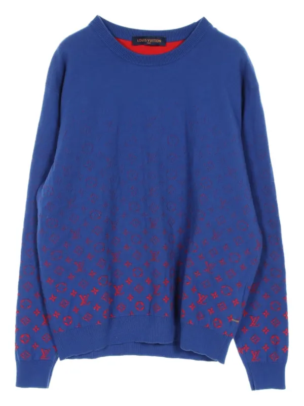 Louis Vuitton Pre-Owned 2000s monogram-pattern Sweatshirt Blue - Main Image