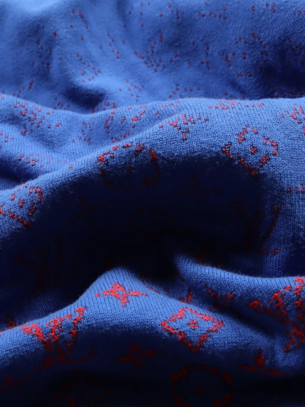 Pre-owned Louis Vuitton 2000s Monogram-pattern Sweatshirt In Blue