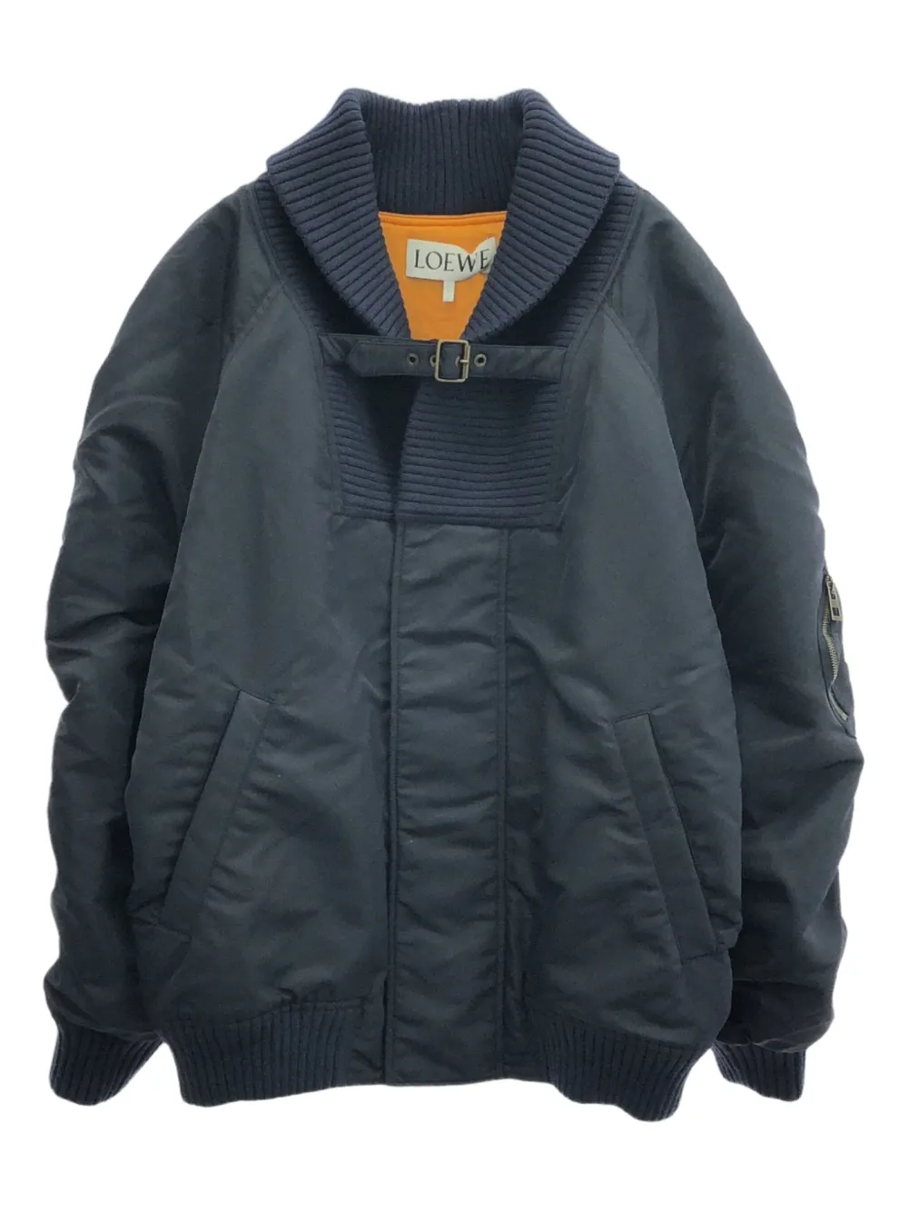 2010s ribbed-collar jacket