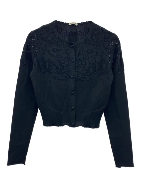 Miu Miu Pre-Owned 2000s embroidered cardigan