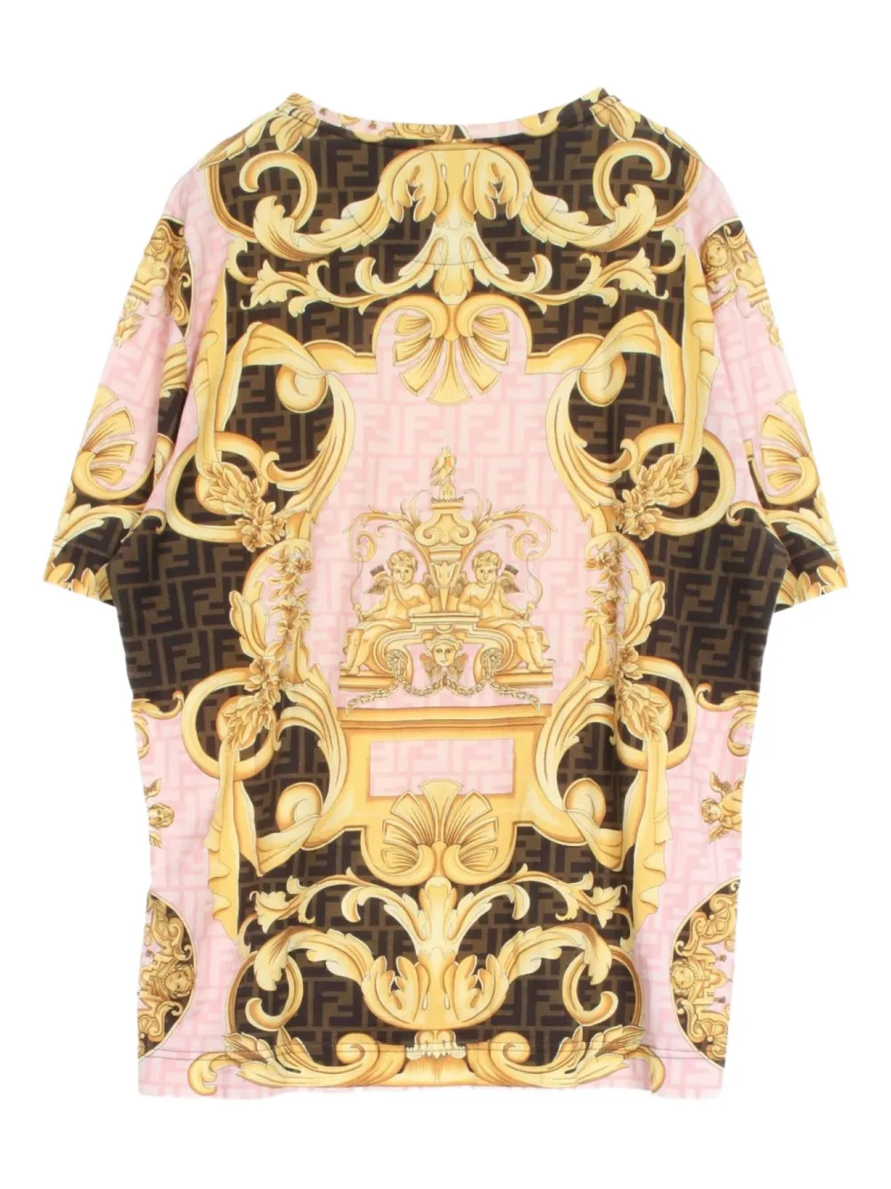 x Versace 2010s Baroque-pattern t-shirt