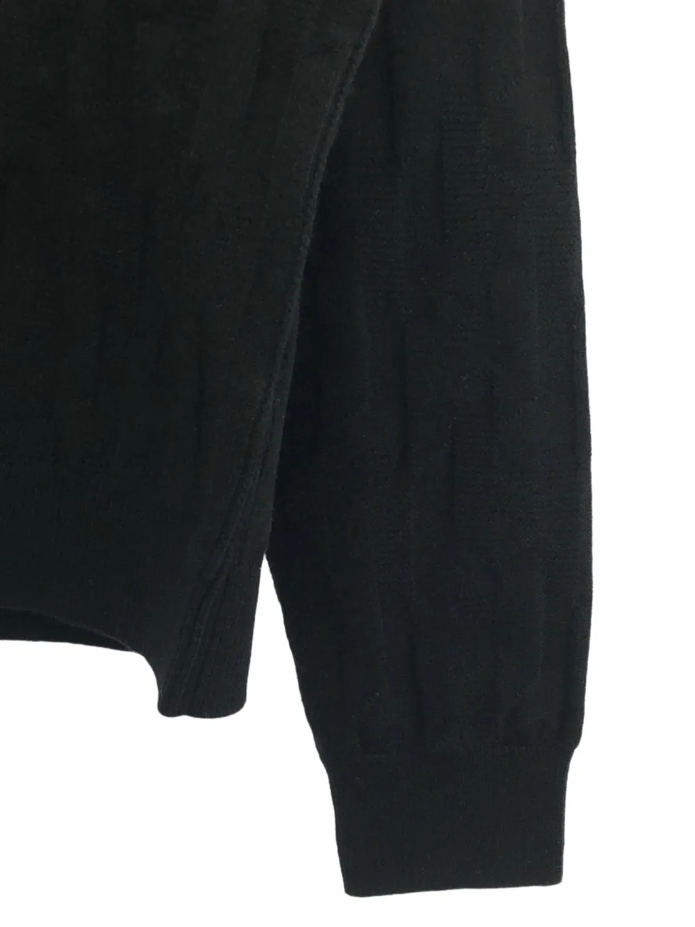 Pre-owned Hermes 2020s Cable-knitl Sweater In Black