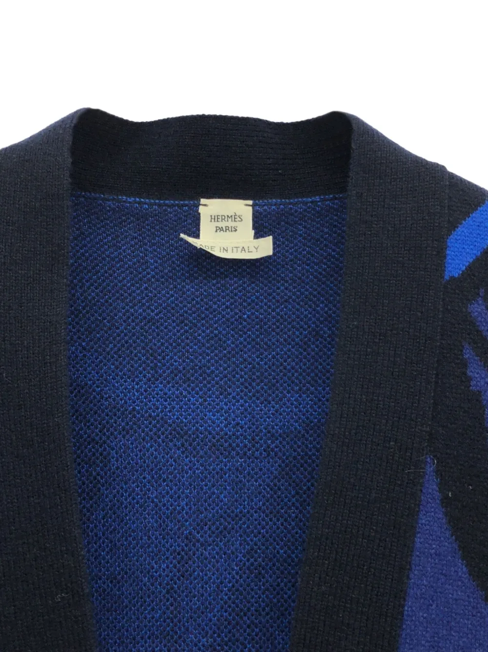 Pre-owned Hermes 2010 Cashmere Cardigan In Blue
