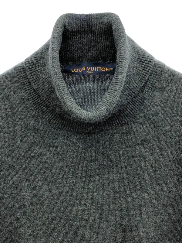 Louis Vuitton Pre-Owned 2010s Turtleneck Wool Sweater | Grey