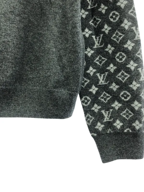 Louis Vuitton Pre-Owned 2010s Turtleneck Wool Sweater | Grey