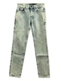 Saint Laurent Pre-Owned 2010s acid wash jeans - Blue