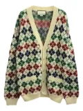 Gucci Pre-Owned 2010s argyle cardigan - Neutrals