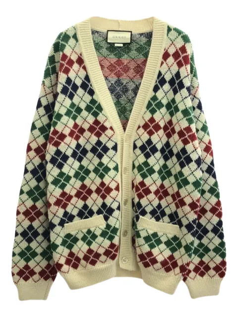 Gucci Pre-Owned 2010s argyle cardigan