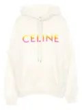 Celine Pre-Owned 2020s logo-print hoodie - White