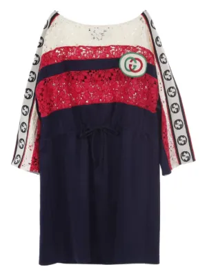 women's dress cotton Navy Blue Stretch Organic Cotton Long Sleeve Dress