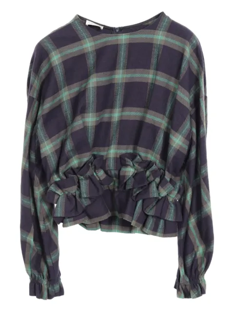 Dries Van Noten Pre-Owned 2010s checked cotton blouse