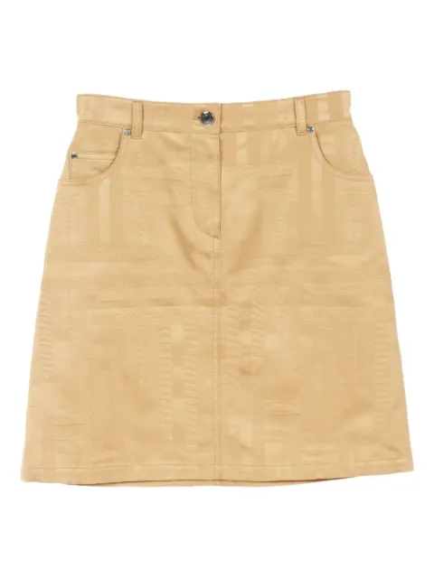 Hermès Pre-Owned 2010s buttoned cotton skirt