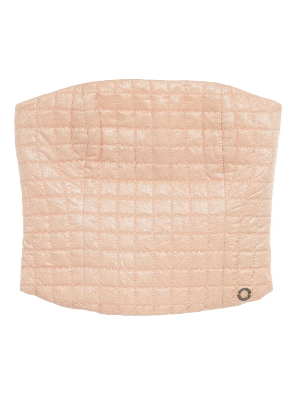 Pre-owned Chanel 1986-1988 Chocolate Bar Bustier Top In Pink