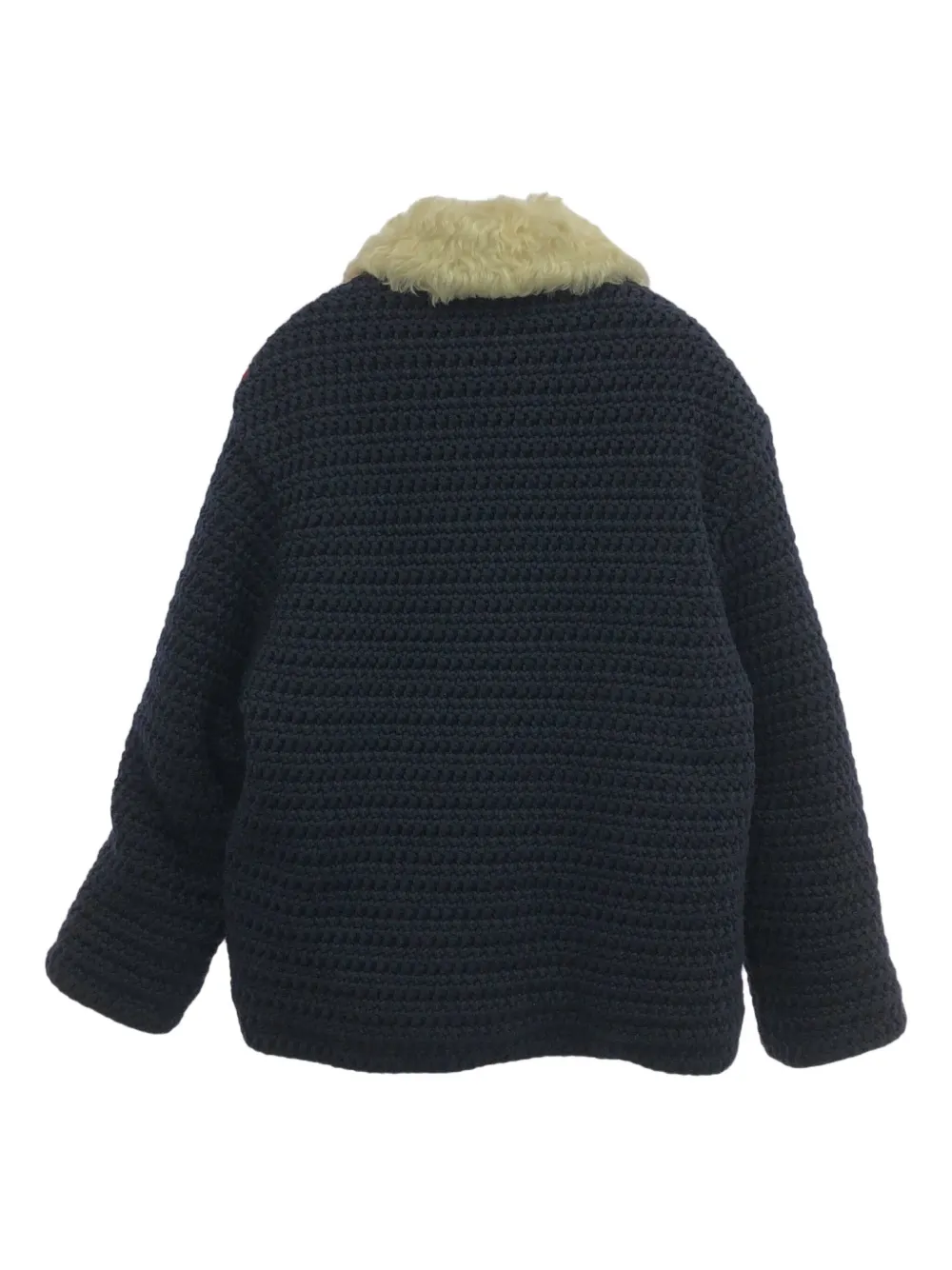 Pre-owned Miu Miu 2010 Crochet-knit Jacket In Black