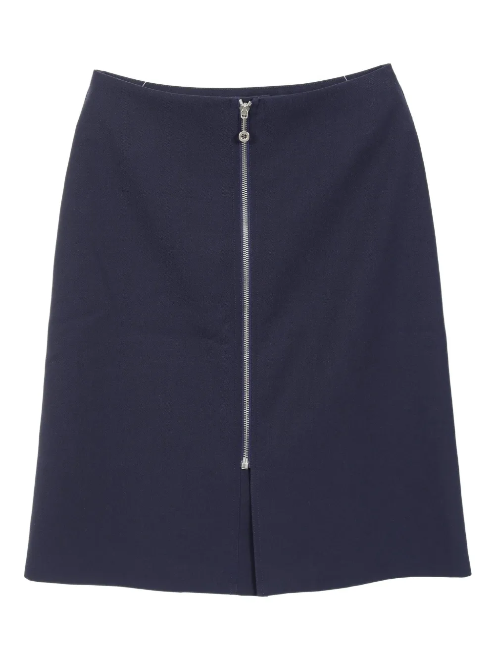 Hermès Pre-Owned 2010s wollen rok met rits - Blauw