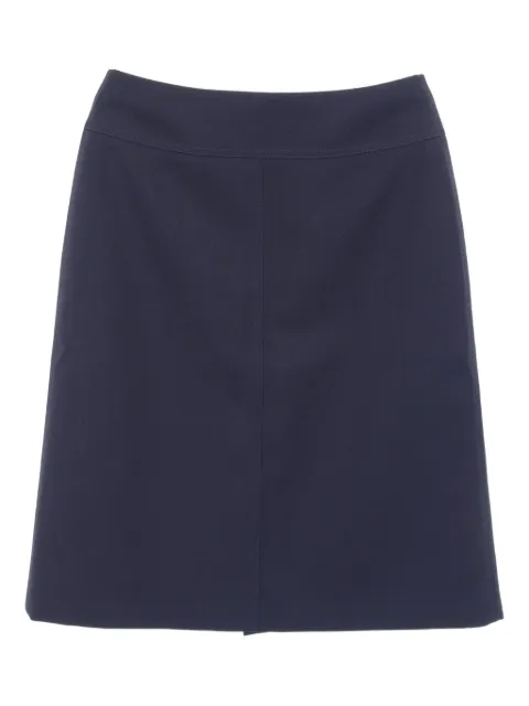 Hermès Pre-Owned 2010s wool zip-up skirt