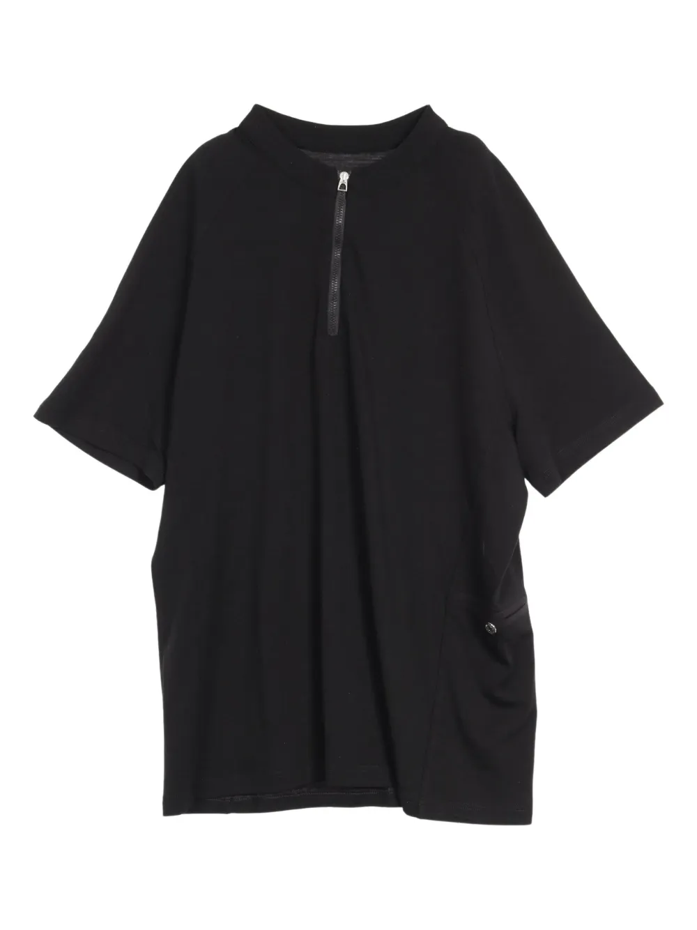 2010s half-zip pocketed t-shirt
