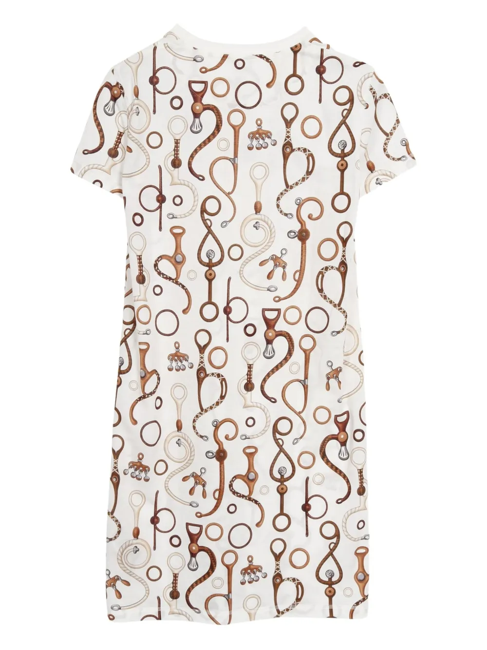 Hermès Pre-Owned 2010s bridle-pattern dress | White | Image 1