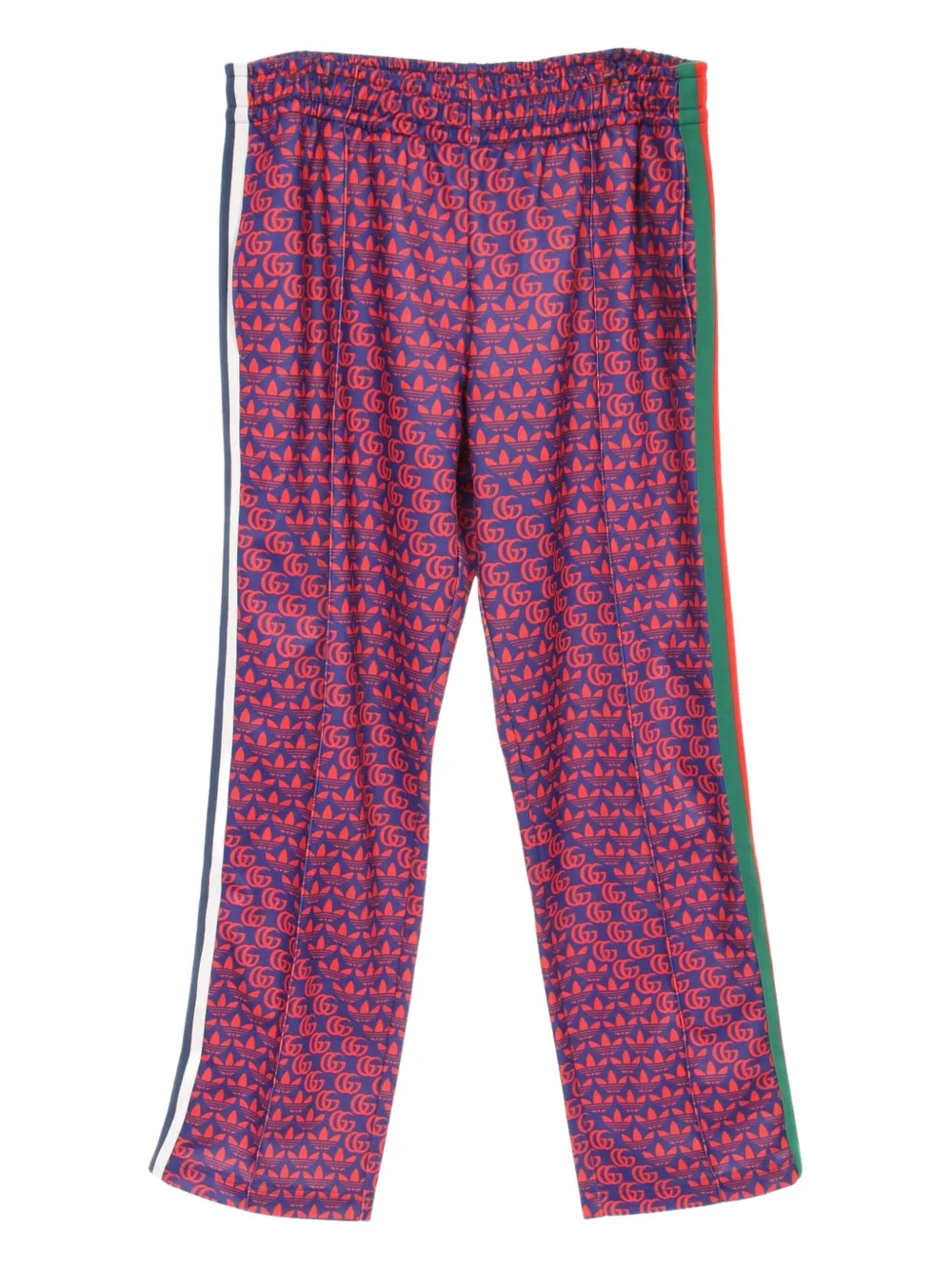 Gucci Pre-Owned x adidas 2010s GG-pattern side-stripe trousers | Image 2