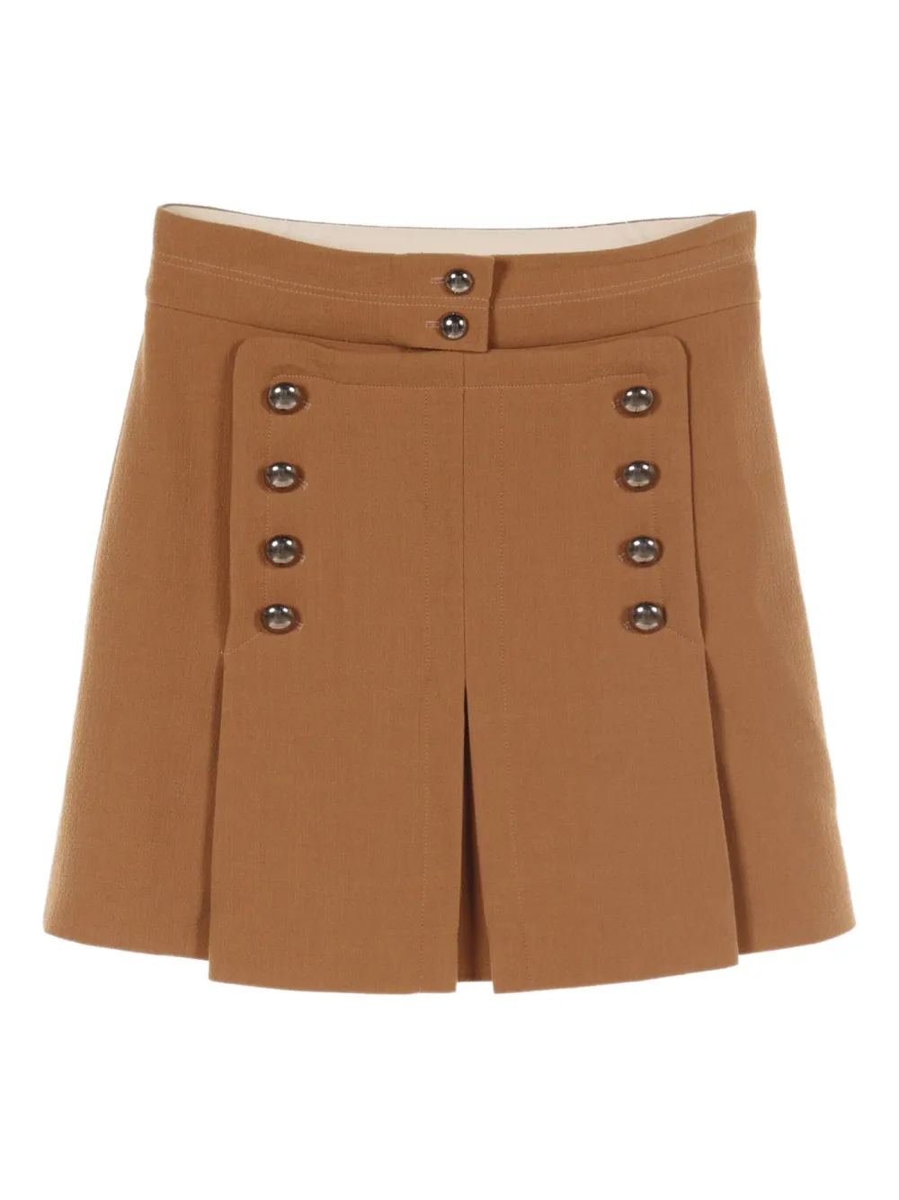2010s pleated button skirt