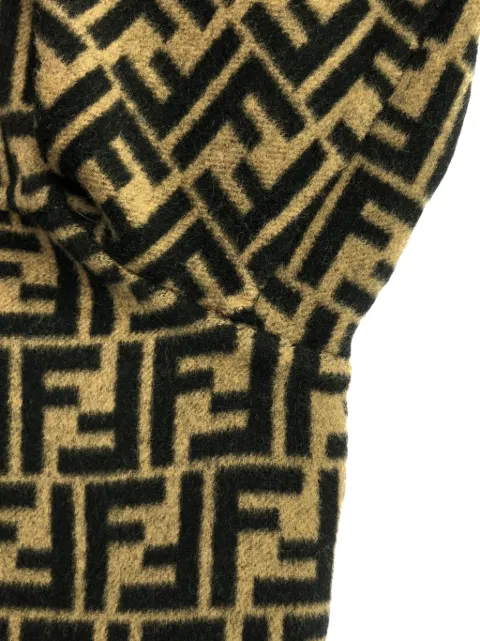 Fendi Pre-Owned 2010s FF-pattern wool coat