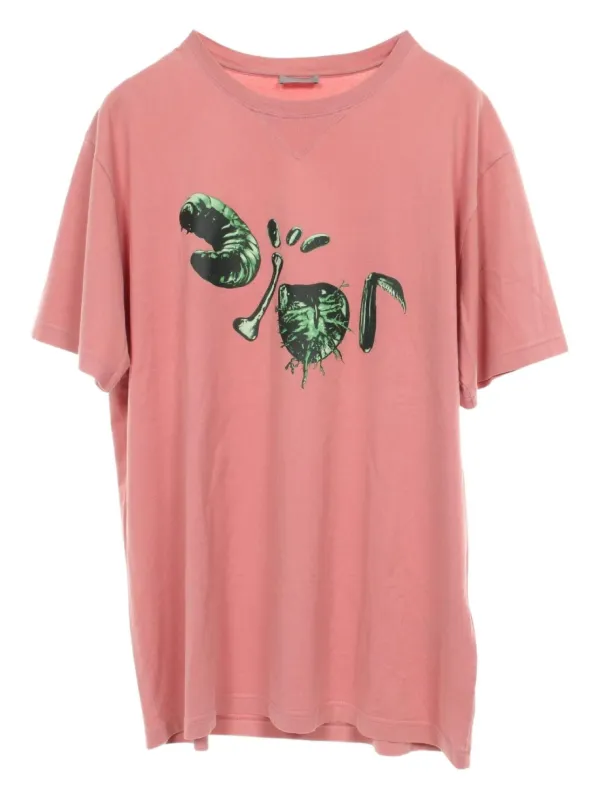 Dior Graphic Tee Travis Scott Christian Dior Pre-Owned X Travis