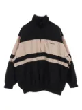 Balenciaga Pre-Owned 2010s striped zipped jacket - Black