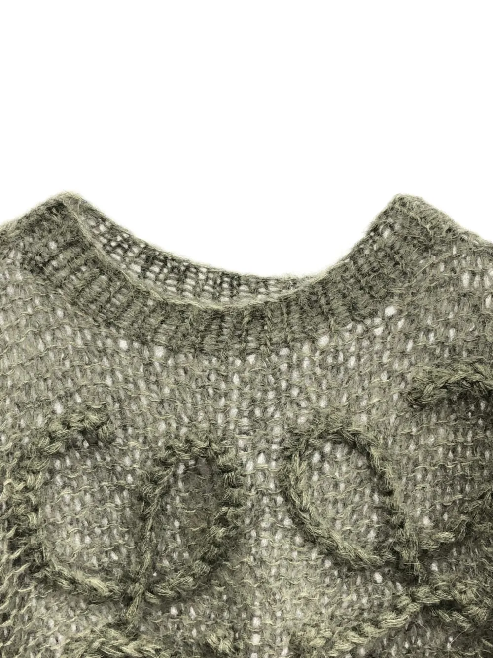 Pre-owned Loewe 2010s Anagram Sweater In Green