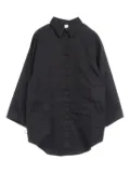 Hermès Pre-Owned 2010s drawstring cotton shirt - Black