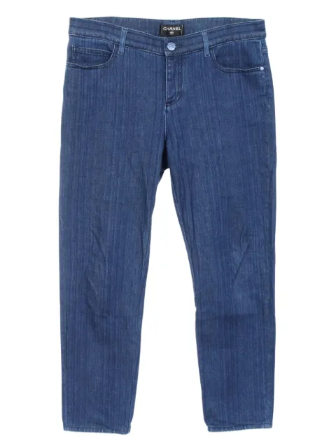 CHANEL Pre-Owned 1986-1988 cotton jeans
