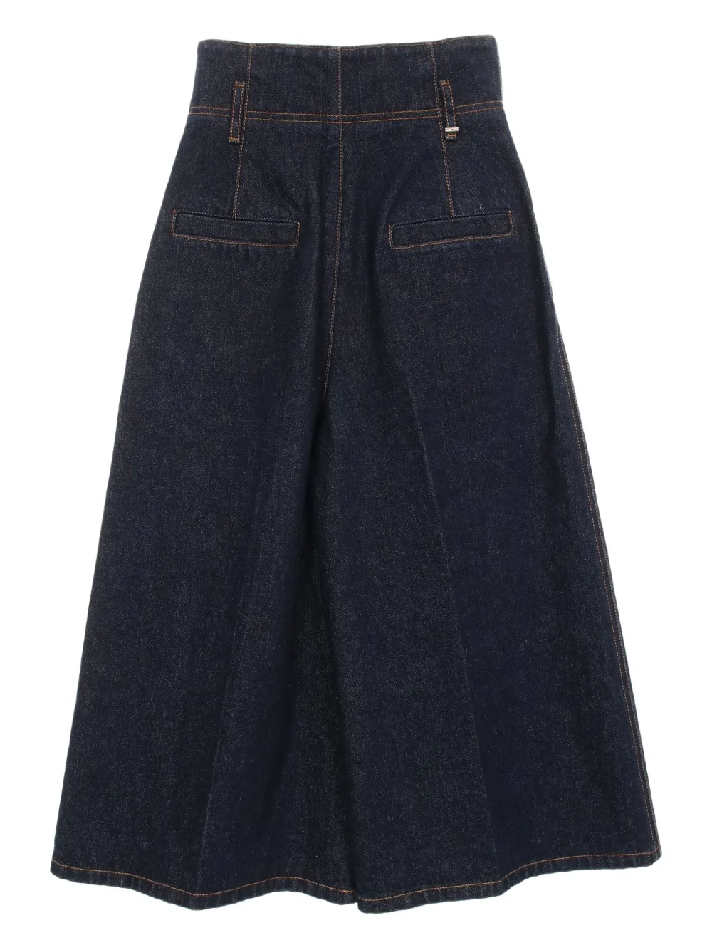 Christian Dior Pre-Owned 2010s high waist broek met wijde pijpen - Blauw