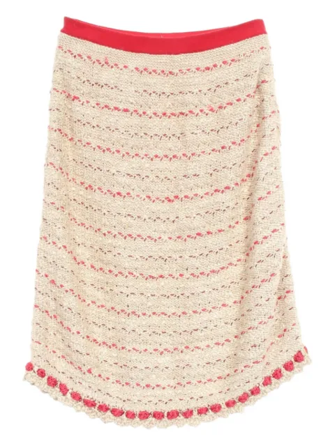 CHANEL Pre-Owned 1986-1988 knitted midi skirt