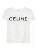 Celine Pre-Owned logo-print cotton t-shirt - White