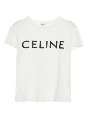 Tシャツ・カットソー CELINE Women Tops 2X36M880Y WHITE CELINE - CELINE セリーヌ Tシャツ レディース クロップド T