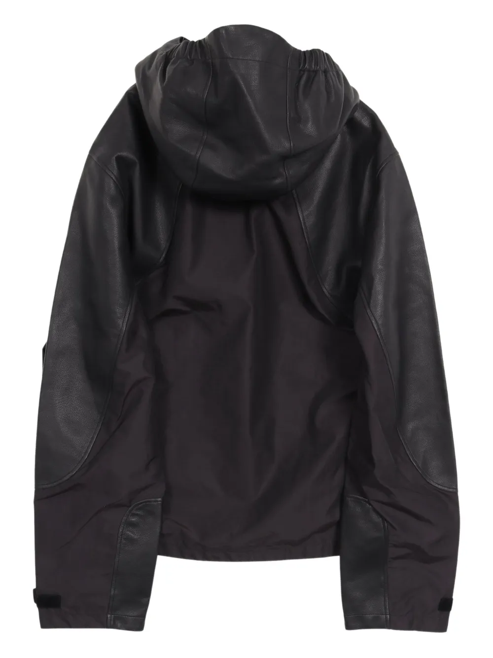 Louis Vuitton Pre-Owned 2010 leather hooded jacket | Image 2