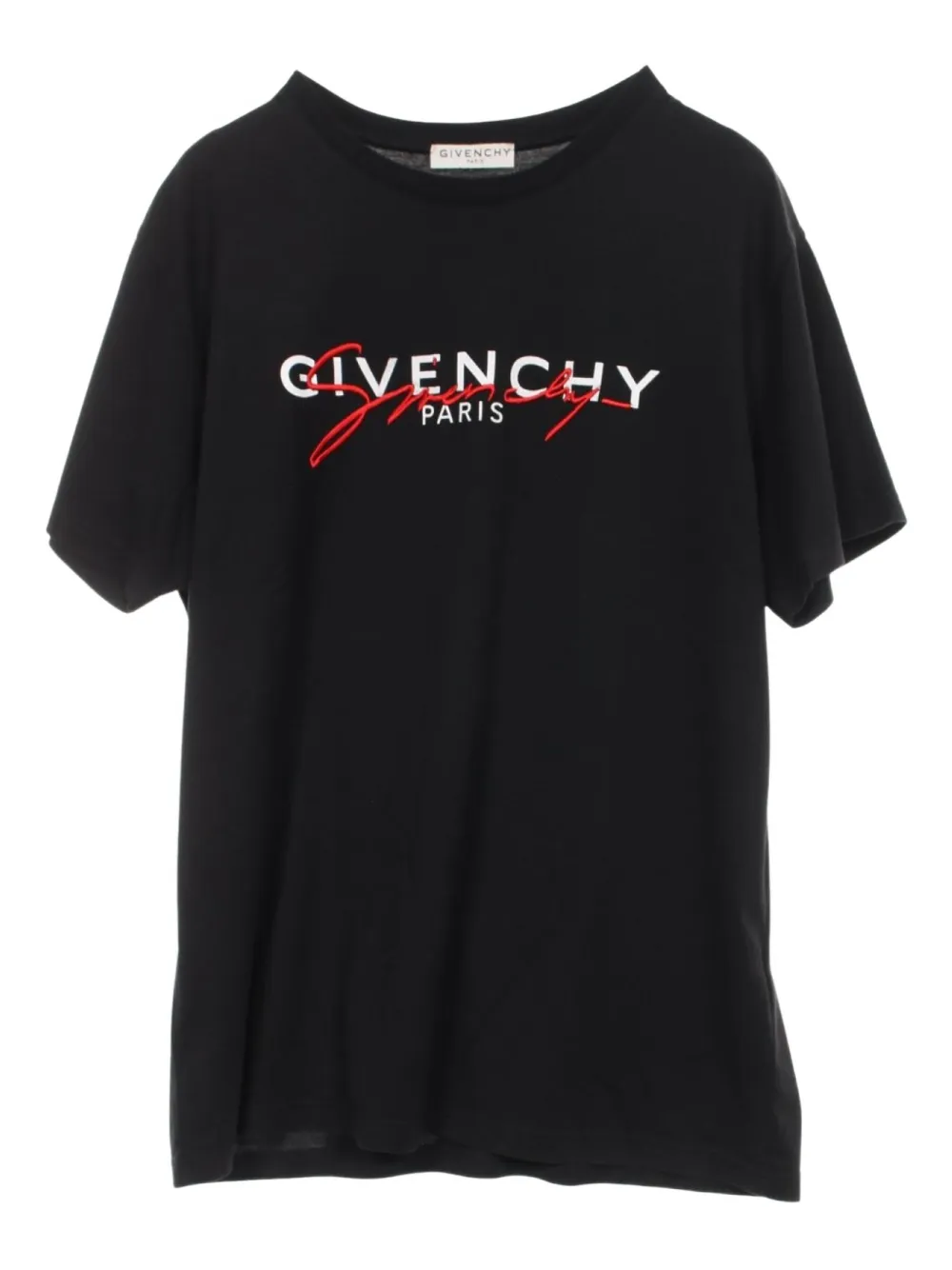 Pre-owned Givenchy 2010s Signature-print T-shirt In Black