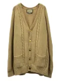 Gucci Pre-Owned 2010 cable-knit cardigan - Neutrals