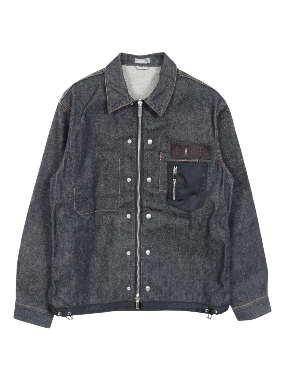 Christian Dior Pre-Owned x Sacai 2010s cotton denim jacket | Blue | Image 1