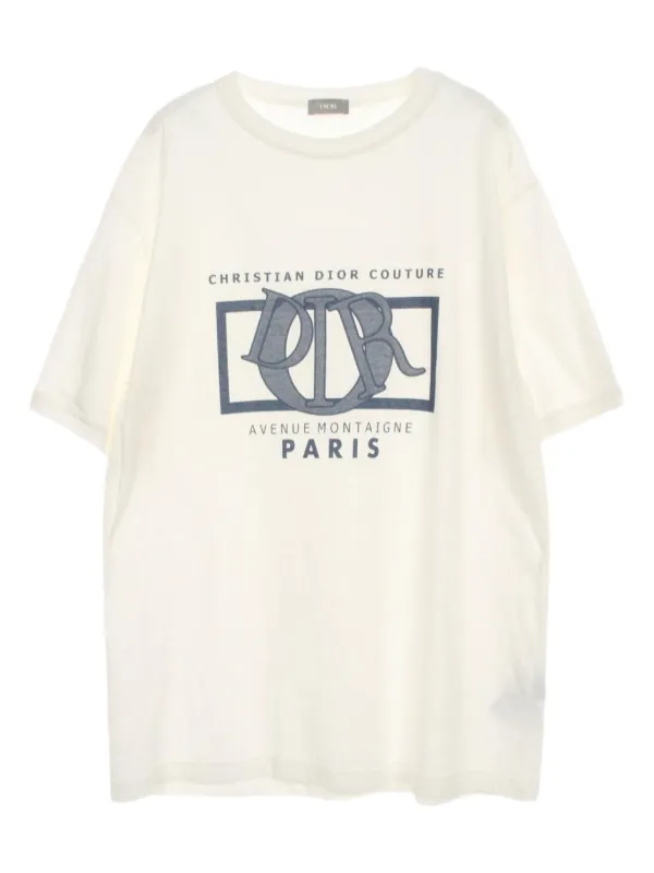 Christian Dior Pre-Owned 2010s logo-print T-shirt White Farfetch
