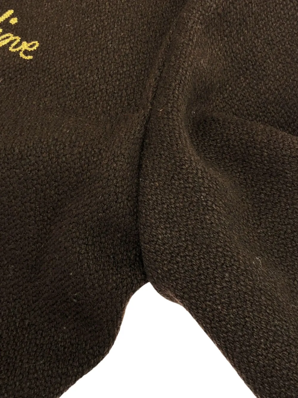 Pre-owned Celine 2010s Logo-embroidered Wool Bomber Jacket In Brown