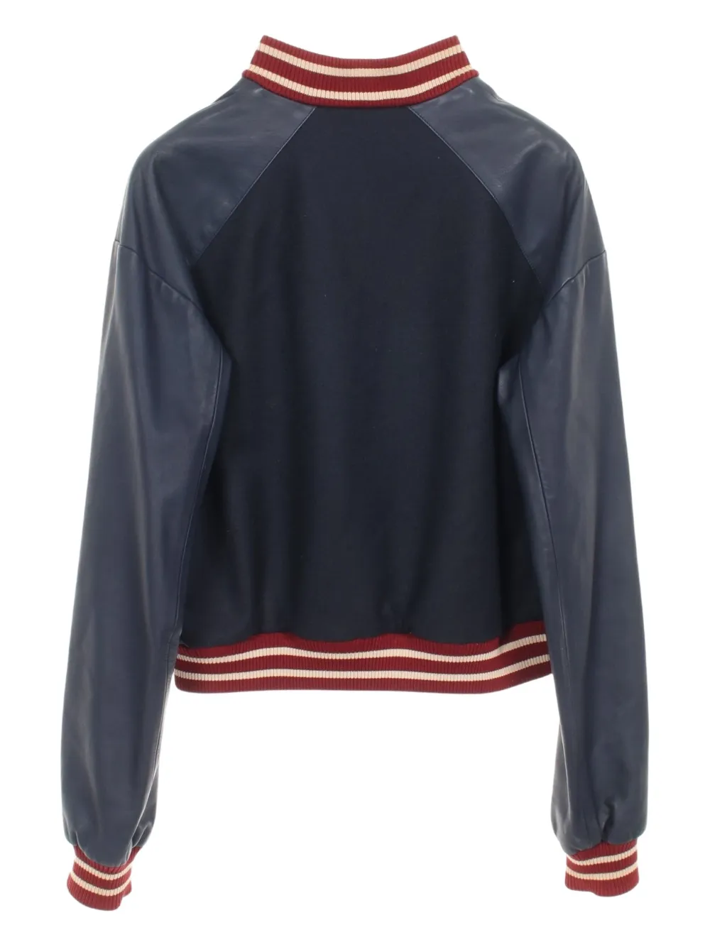 Pre-owned Chanel 1986-1988 Coco Mark Bomber Jacket In Blue