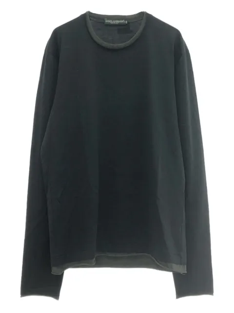Dolce & Gabbana Pre-Owned تيشيرت قطن بأكمام طويلة من عقد 2010