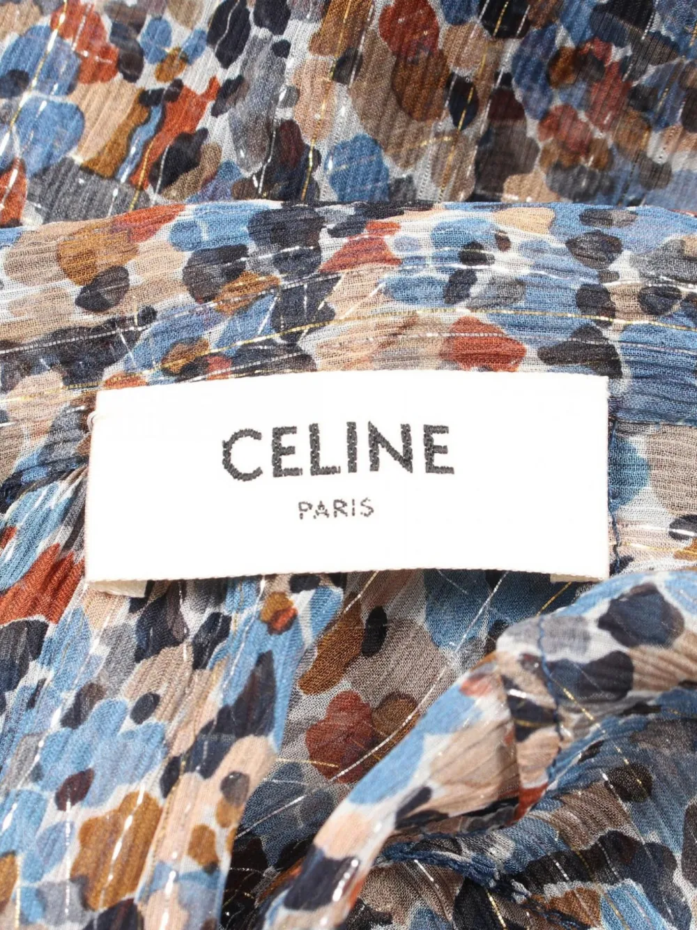 Pre-owned Celine 2010 Floral-print Dress In Black