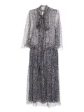 Celine Pre-Owned 2010 floral-print dress - Black