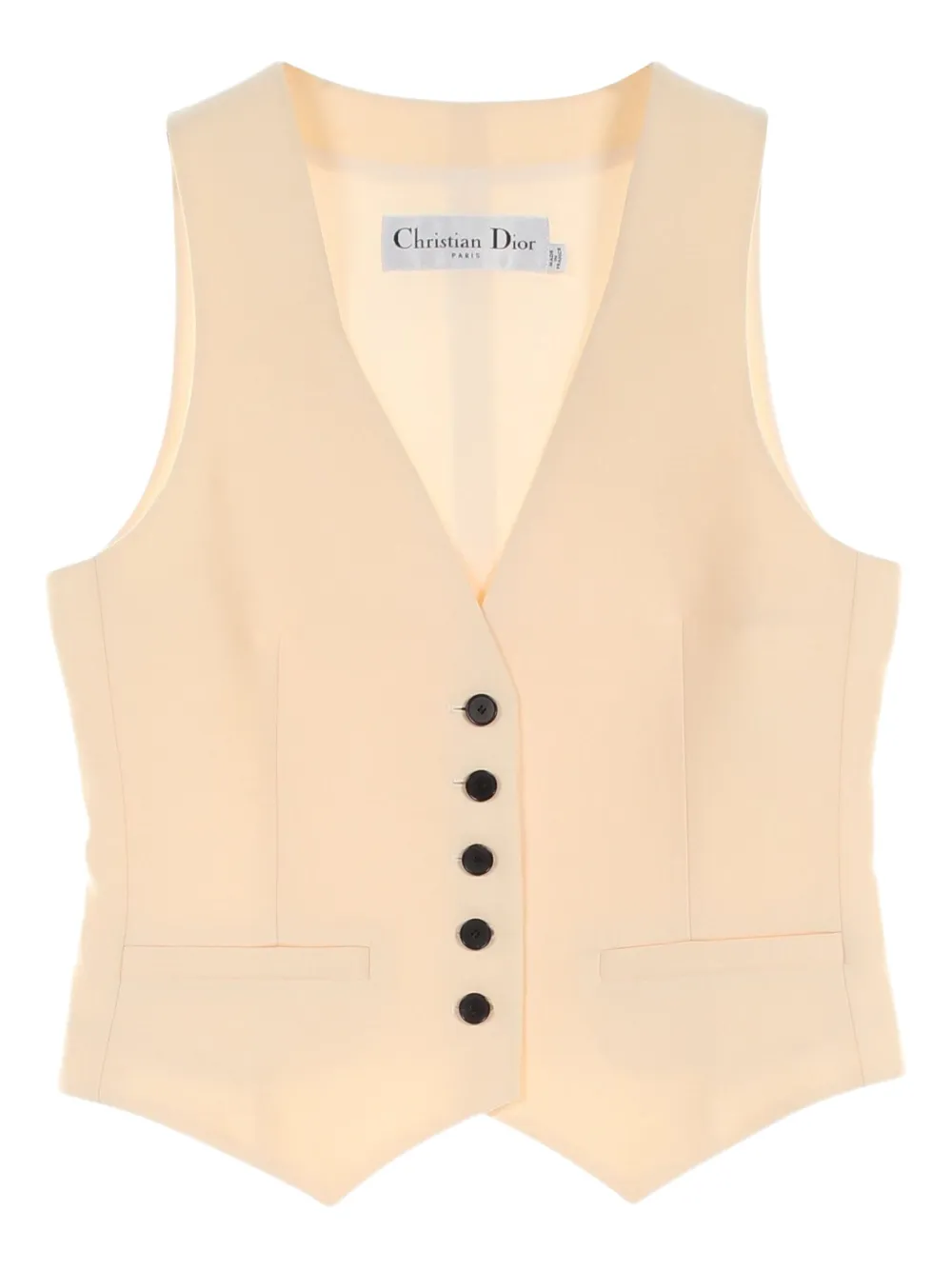 Pre-owned Dior 2010s Wool Vest In Neutral