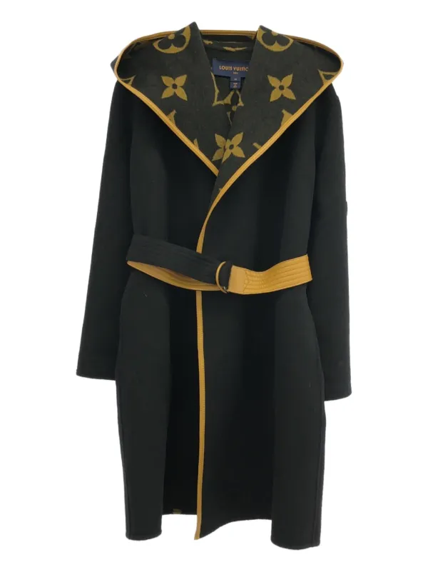Louis Vuitton Pre-Owned Abrigo Con Capucha y Monograma 2010 Negro  FARFETCH AR
